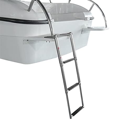 Escalera telescópica para barco de acero inoxidable 2-3 peldaños miniatura 6