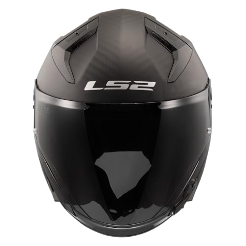 Casque jet LS2 Infinity II Carbon Matt en taille M pour moto