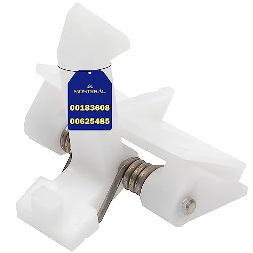 Il gancio per la maniglia, montato sulla porta lavatrice, funge da catenaccio.Codici originali 00183608, 183608, 625485, 00625485, adatti per Bosch, per Balay, per Constructa, per Siemens, per Viva.