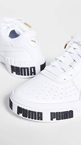 PUMA PUMA Women's Sneaker,white-metallic gold, White-Metallic Gold 6 medium