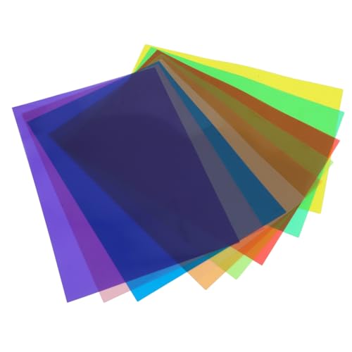 Feuilles de cellophane colorées A3 LOLIPPYY pour loisirs créatifs et ateliers DIY enfants