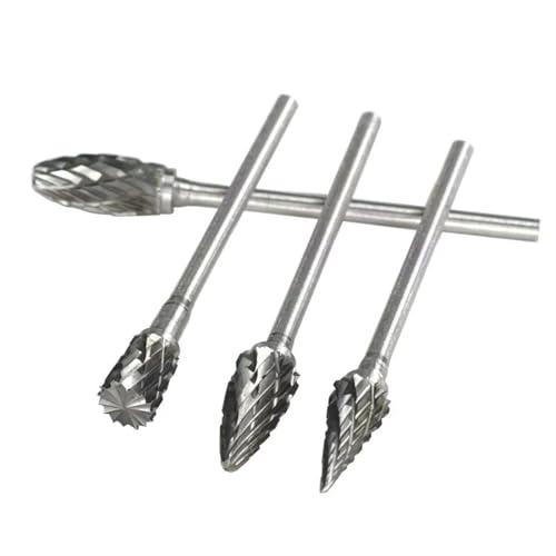 Fresas de carburo de tungsteno 3x6mm juego 10 piezas miniatura 1