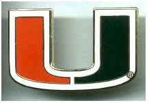 Miami Hurricanes Split-U Logo Lapel Pin