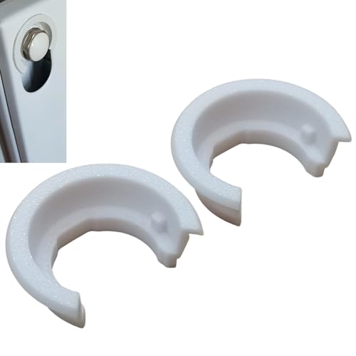 ULEIVA Ersatz Klemmbuchse 2 Stck Weiss kompatibel mit Brötje 562454 Heizkörper Seitenverkleidung