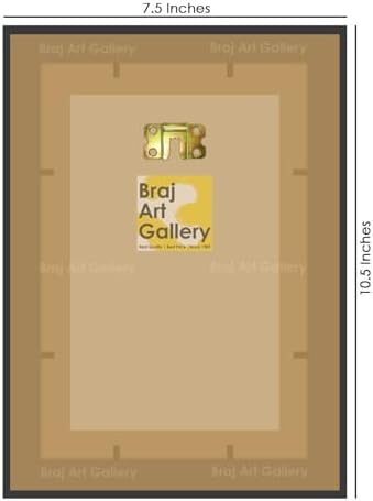 Braj Art Gallery Sadhguru Jaggi Vasudev in Meditation Small Photo Frame Size 7.5X10.5 Inches