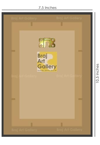 Braj Art Gallery Sadhguru Jaggi Vasudev in Meditation Small Photo Frame Size 7.5X10.5 Inches