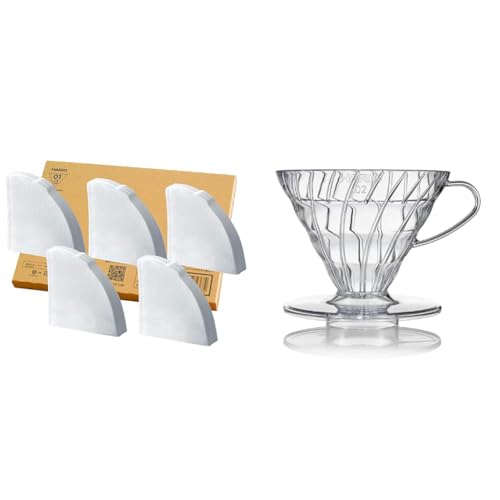 yZbgzyAmazon.co.jp zHARIO(nI) V60 R[q[tB^[ 1`2tp 200 40×5Zbg AmazonIWiZbg { FSCFؐi y[p[ 01 W zCg VCF-01-40W-5S-
