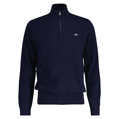 Cardigan zippé Gant en laine d'agneau : votre allié idéal au bureau