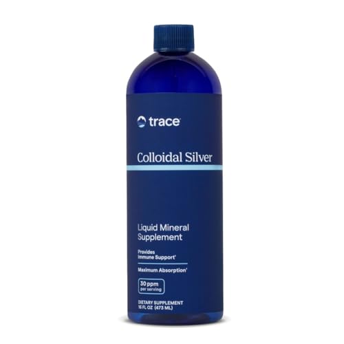 Trace Minerals Colloidal Silver - Pure Colloidal Silver Supplement for Immune...