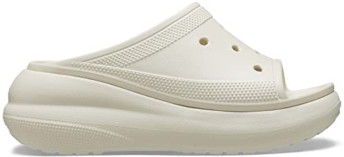 Crocs Unisex Crush Platform Slides, Wedge Sandals, Bone, 8 Us Men #TOP4