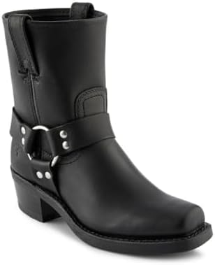 Frye Harness 8R, Women's Boot - Black, 9 UK (42 EU): Buy Online at