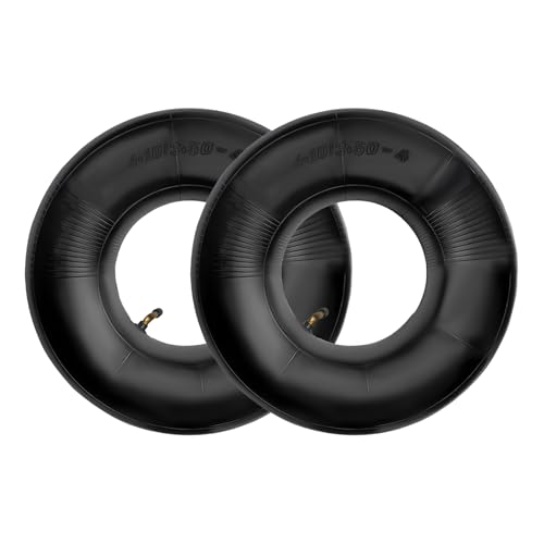 alwaiiz 2 tubos de neumáticos de 4,10/3,50-4 pulgadas, manguera para rueda de carretilla, manguera de repuesto para carro de mano, carrito de jardín, karts, cortacésped