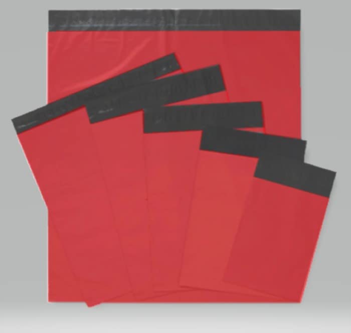 YNK Courier Bags 12 X 14 With Jackat With Pod Glossy finished Secured Courier bag Sales Envelopes Polybag (Pack of 50, red) 2