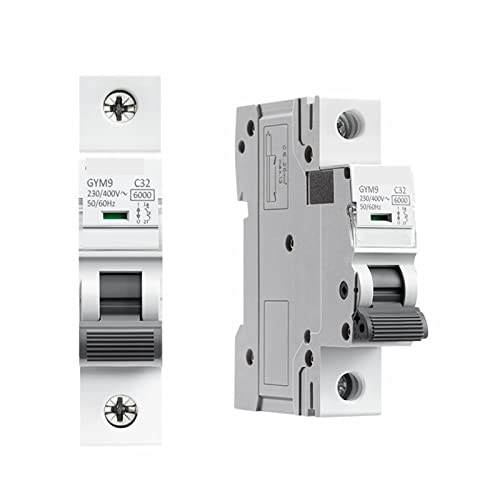 Disyuntor curva C 1 Pole AC 400V interruptor magnetotérmico para cuadro eléctrico carril DIN