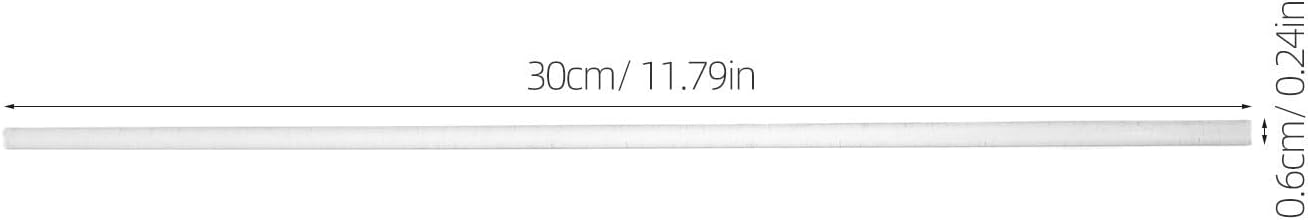 30pcs Clear Acrylic Dowel Rods Diameter X Round Plastic Craft Sticks for DIY Home Decor Frame Making and Handmade Projects Safe Sturdy Plastic Dowels for Family-Friendly Crafts