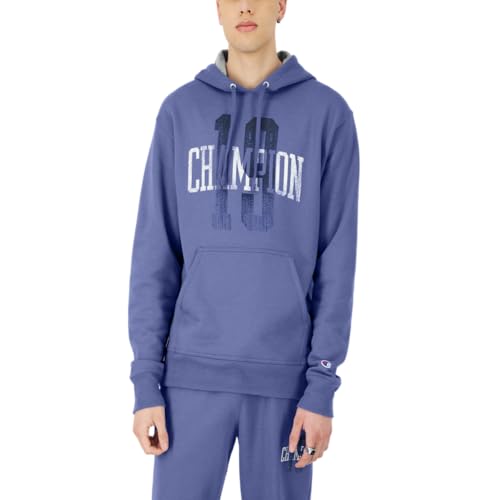 Sweat à capuche Champion pour homme en polaire Powerblend bleu