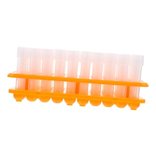 FUNOMOCYA 100pcs Shake Tube Conical Centrifuge Tubes Test Tube Rack Chemistry Test Tubes Test Tube Holder Containers for Liquids Teaching Experiment Test Tube Test Tube Stand Vials Plastic