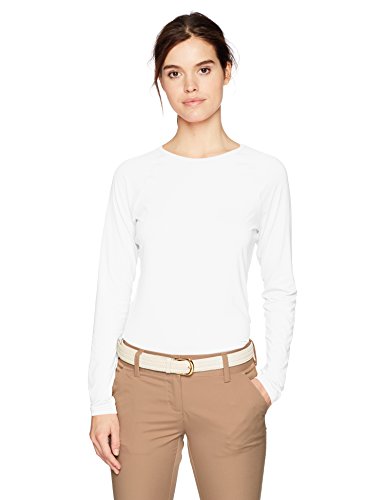 Cutter & Buck Annika Women's Stretch UPF 50+ Sun Protection Long Sleeve Solar Guard Shirt, White, Large