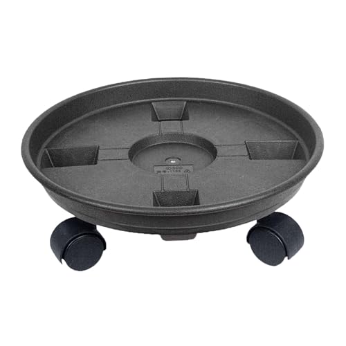 Colcolo Porte Plante a roulettes, Support de Pot de Fleurs à Roues, Support Roulant Plantes, Plateau pour Plantes, Support pour Plante avec Roue pour D'intérieur et D'extérieur Balcon, Jardin, 30CM