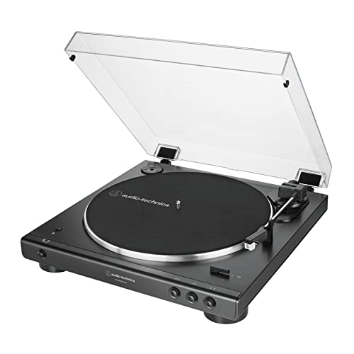 Image of Audio-Technica AT-LP60XBT-USB-BK Fully Automatic Belt-Drive Stereo Turntable with Bluetooth and USB | Fully Automatic Belt-Drive, Bluetooth 5.0 with Aptx, USB a and D 16-Bit 44.1 /48khz, 33 /45 Rpm, Built-in Phono Preamp