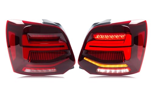 Feux arrière LED clignotants séquentiels rouges Polo MK5 6R 6C 2009-2017