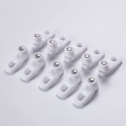 ACMEART Ceiling Curtain Track Rollers,Plastic Curtain Rail Pulley,Suitable for B09MCY5KH8 and B09MCXJB4G,White 10 Pieces