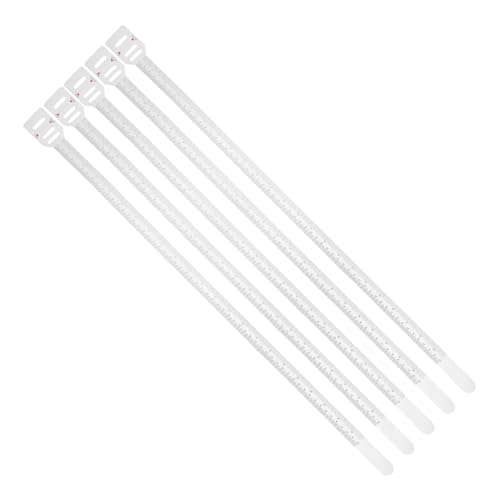 Generic 5piezas Cinta Métrica Para Circunferencia Cabeza De Bebés Unidades Cinta Métrica De Reutilizable Para Medir La Cabeza Cintura y Pequeños Objetos