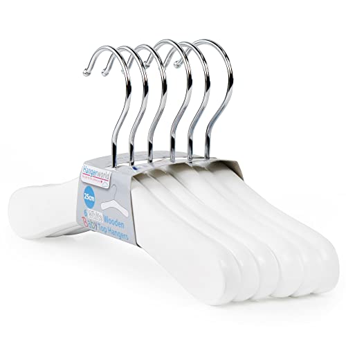 Perchas Madera Blanca Niños Marca Hangerworld