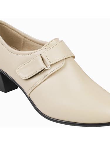 Image of TRYME Collection Bellies Comfortable Stylish Solid Block Heel Slip-On Formal Shoes for Womens & Girls