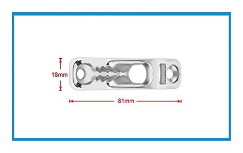 316 roestvrij staal Boot Clam Cleat Rope Cleat geschikt for 6mm Line Boot Marinier Hardware Accessoires - Image 4