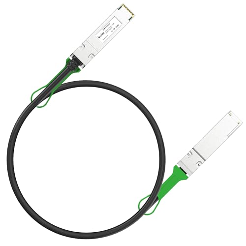Image of ipolex 40G QSFP+ DAC Twinax Cable, 40GBASE-CR4 Passive Direct Attach Copper Cable, 0.5m (1.64ft), for Cisco QSFP-H40G-CU50CM, Meraki MA-CBL-40G-50CM, Intel XLDACBL05, Mikrotik, Netgear, TP-Link,D-Link