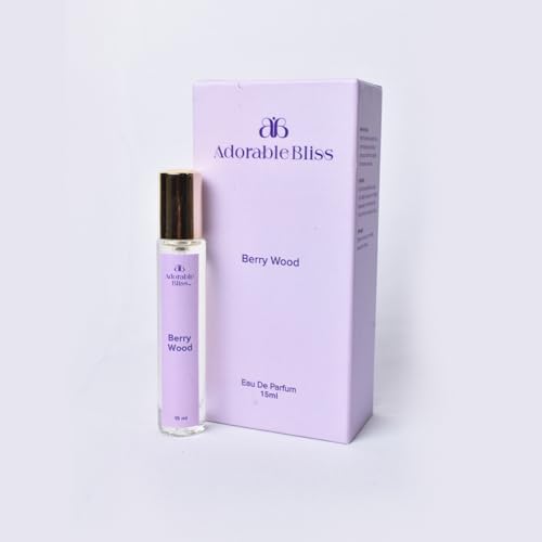 Image of Berry Wood Eau De Parfum 15ML | Elegant Women's Fragrance with Vibrant Raspberry & Warm Woody Notes | Long-Lasting | Perfect for Everyday, Brunch & Vacations | Ideal Gift for Her