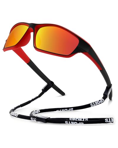 IGnaef Polarized Sports Sunglasses for Men Women Wrap-around Style for Running Driving Golf IF3042