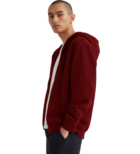 Image of Koverify Plain Chain CottenBlend Zipper Hoodie /Hooded Jacket /Unisex Jacket for Men and Women