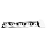 Toyvian Faltbares Silikon Handrollklavier Elektronisches Anfänger Keyboard Tragbar Leicht Für Reisen Und Üben Ohne Batterie