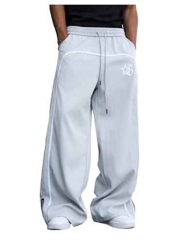 Amazon.com: GORGLITTER Men's Wide Leg Baggy Sweatpants Y2K Graphic