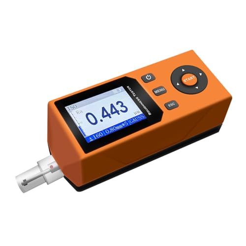 Roughness Tester, Digital Surface Roughness Tester Portable Measuring Device with LCD Display for Metal and Industrial Materials,for Metal Plastic Wood Finish Measurement