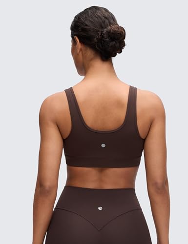 Image of CRZ YOGA Maternity V Neck Nursing Bras | Butterluxe, Doubled Lined, Light Support, Non Padded, Yoga, Extremely Soft, U Back, Wide Straps, Pregnancy and Postpartum