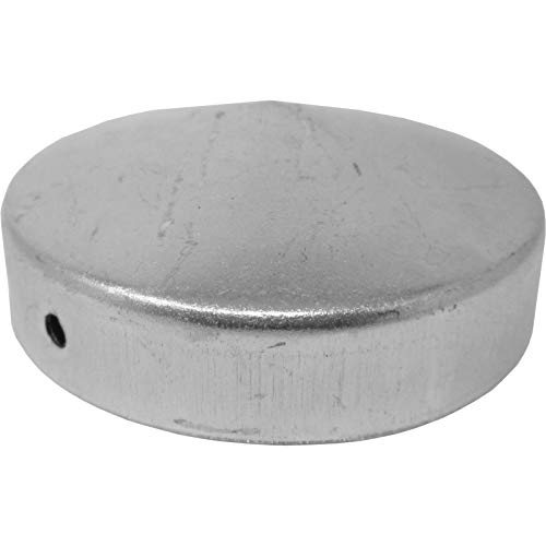 SO-TOOLS Pfostenkappe Rund Innendurchmesser 62 mm Stahl verzinkt für Rundpfosten, gebohrt