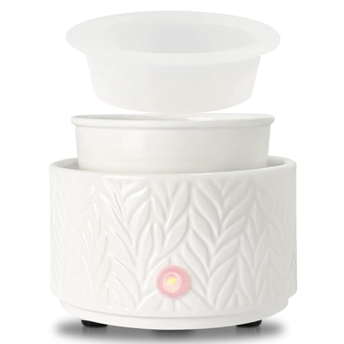 Electric Wax Melt Burner – Oil Burner for Candle and Oil Melt with 1 pc Silicone Dish, Ceramic 4-in-1 Wax Melts Warmer for Home Office Bedroom Aromatherapy Gift and Decor Electric Wax Melt Burner – Oil Burner for Candle and Oil Melt with 1 pc Silicone Dish, Ceramic 4-in-1 Wax Melts Warmer for Home Office Bedroom Aromatherapy Gift and Decor