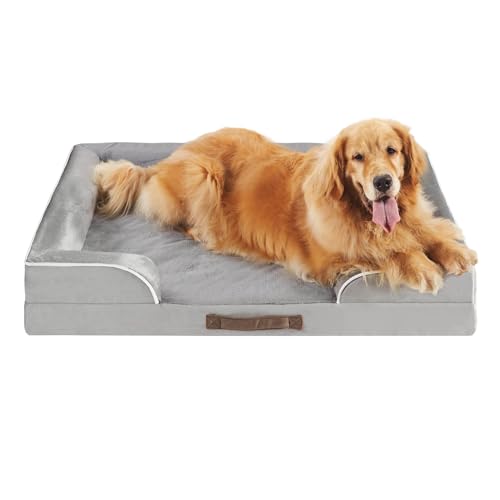 Codi - Camas ortopédicas XL para perros extra grandes con capa de espuma viscoelástica, cama impermeable para mascotas con funda extraíble, sofá grande para...