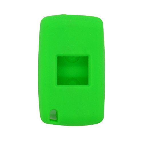 BROVACS Silicone Cover Protector Case Holder Skin Jacket Compatible with PEUGEOT CITROEN 2 Button Flip Remote Key Fob CV4302 Light Green