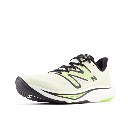 New Balance Herren FuelCell Rebel V3 Laufschuh, Pistachio Butter/Thirty Watt/Black, 46.5 EU Weit