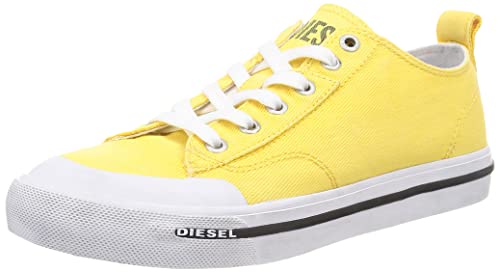 Zapatillas Bajas en Mezclilla de Colores, Amarillo, 44.5 EU