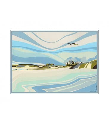 Rolling River-Waves Art Print On Paper | Without Frame | Santi Arts Item | Wall Decor Art | Santi Art Gallery | SAG