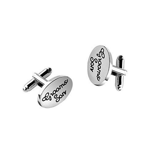 Grooms Son, grooms son cufflinks, wedding cufflinks, silver cufflinks