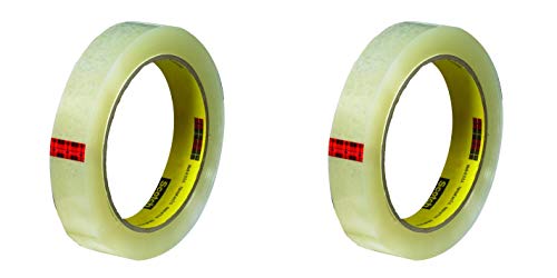 Scotch Brand Transparent Tape, Engineered for Office and Home Use, 3/4 x 2592 Inches, 3 Inch Core, Boxed, 2 Rolls (600-2P34-72) Pack of 2