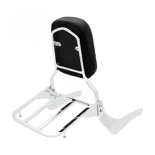 Porte-bagages moto avec sissy bar dossier passager pour custom Suzuki VL800 et M50