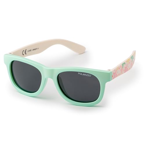 Kiddus Baby Sonnenbrille 8 Monate bis 2 Jahre, CAT4 Polarisierte Gläser, UV400 Schutzbrille für 1 Jahr Kleinkind, Jungen und Mädchen, Flexibles TPE, Barcelona Design