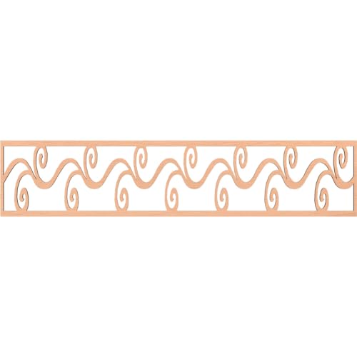 46 3/4"W x 10"H x 1/4"T Tilden Fretwork Moulding, Alder